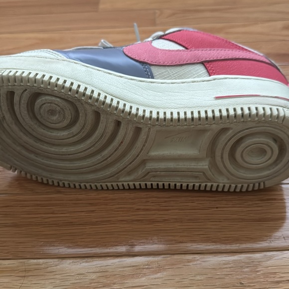Nike AF1, size 6.5, Pink, purple, and cream sneakers - Picture 6 of 8